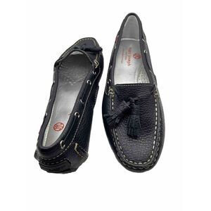 Marc Joseph Womens 7M Navy‎ Cherry St Leather Loafer Tassel Flats  Casual Brazil